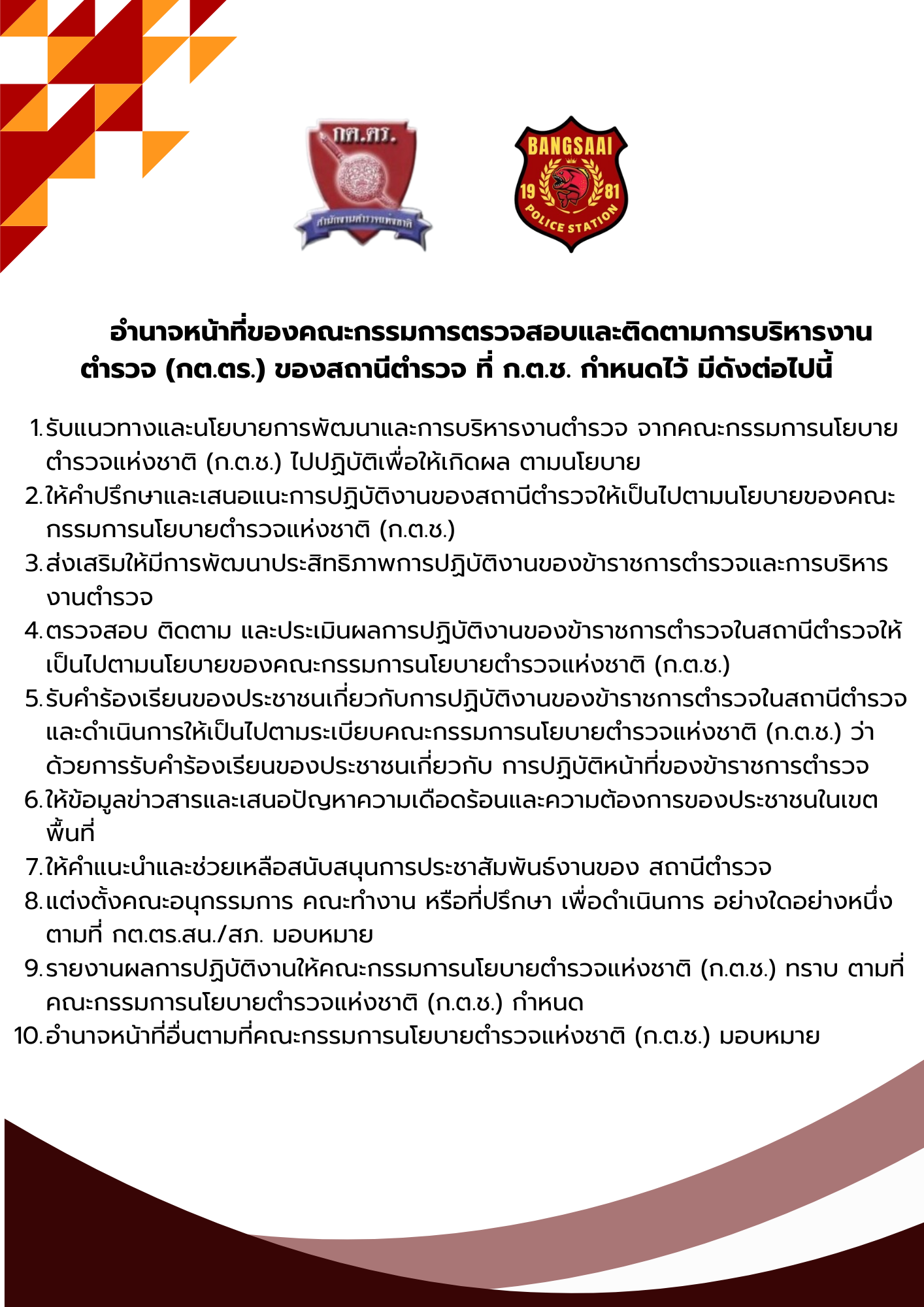 คู่มือการให้บริการประชาชน สภ.บางซ้าย