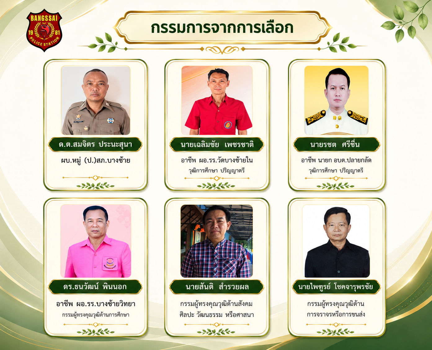 งานป้องกันและปราบปรามอาชญากรรม สภ.บางซ้าย